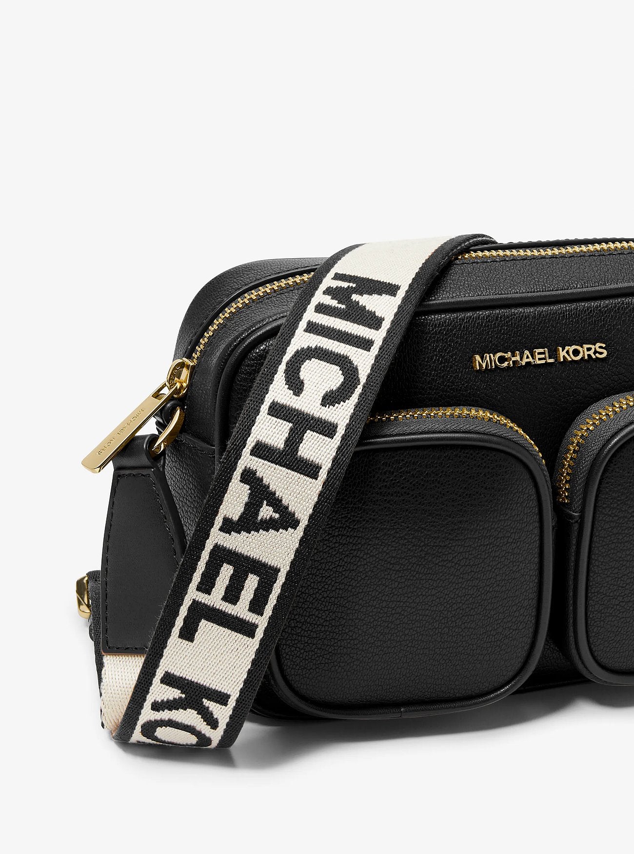 Cartera Michael Kors Jet Set Airpods Leather Black