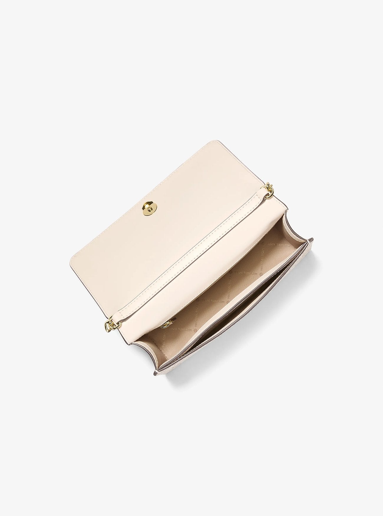 Cartera Michael Kors Jet Set Signature Logo Vainilla