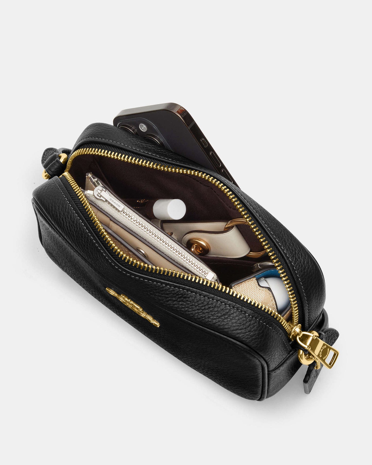 Cartera Coach Mini Jamie Camera Bag Brown