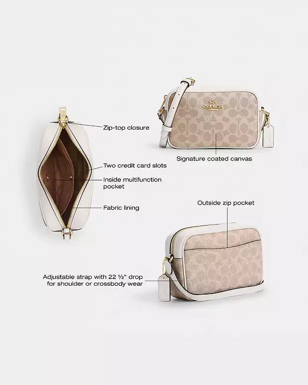Cartera Coach Mini Jamie Camera Bag Vainilla