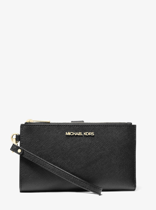 Billetera Michael Kors Jet Set Travel Signature Black
