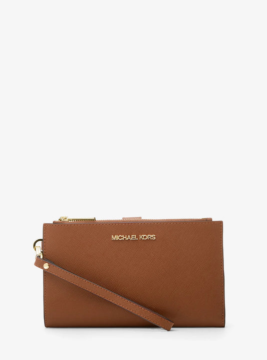 Billetera Michael Kors Jet Set Travel Signature Brown Light