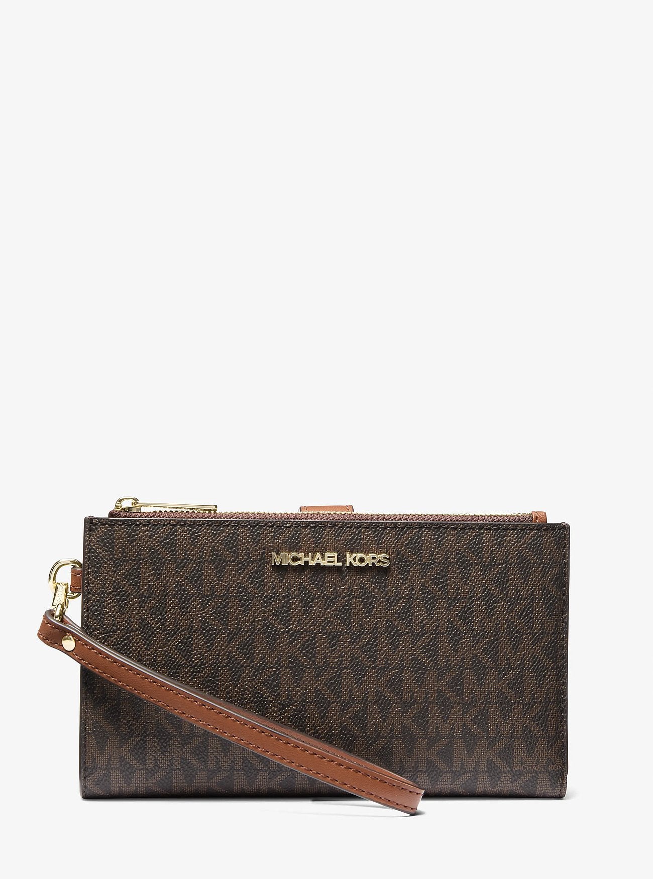 Billetera Michael Kors Jet Set Travel Signature Brown