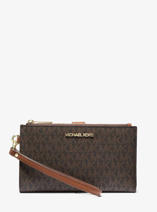 Billetera Michael Kors Jet Set Travel Signature Brown
