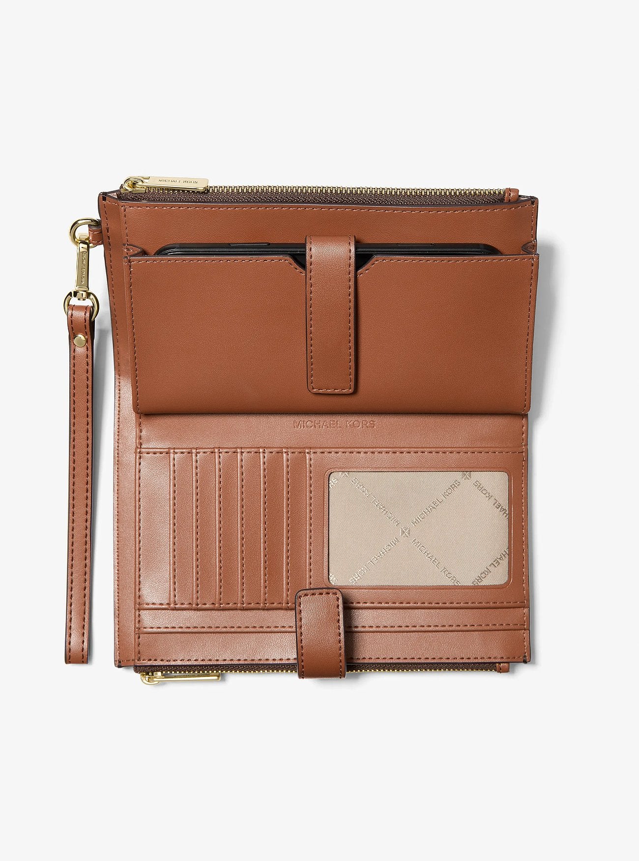 Billetera Michael Kors Jet Set Travel Signature Brown