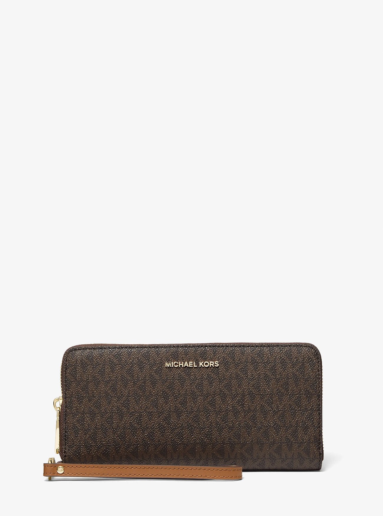 Billetera Michael Kors Jet Set Travel Continental Brown