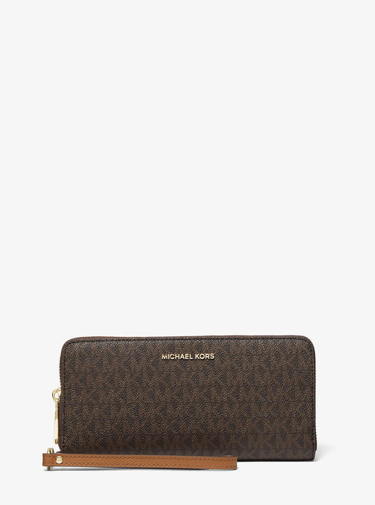 Billetera Michael Kors Jet Set Travel Continental Brown