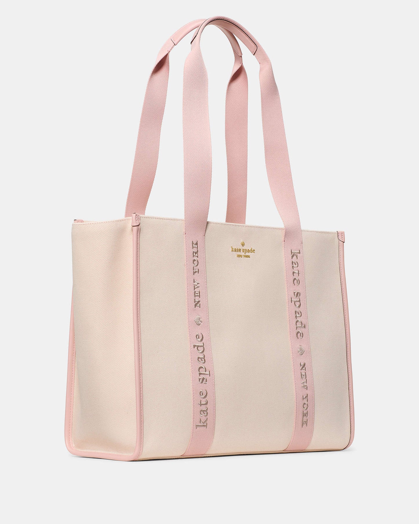Cartera Tote Kate Spade Kip Canvas Rose Smoke