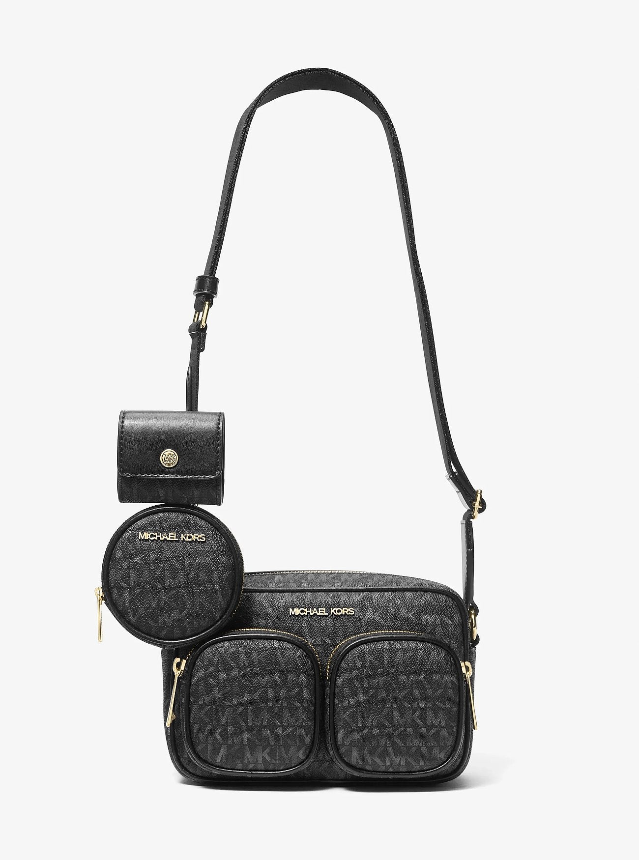 Cartera Michael Kors Jet Set Airpods Logo Black