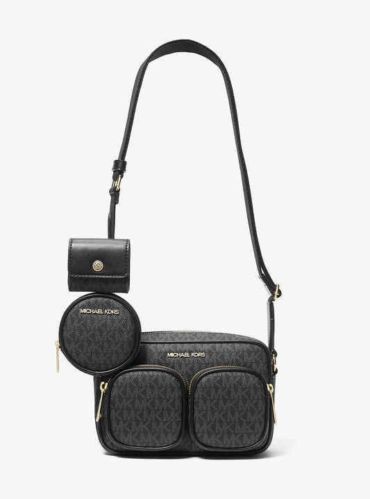 Cartera Michael Kors Jet Set Airpods Logo Black