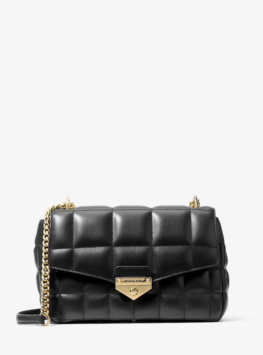 Cartera Michael Kors Soho Shoulder Bag Quilted Black