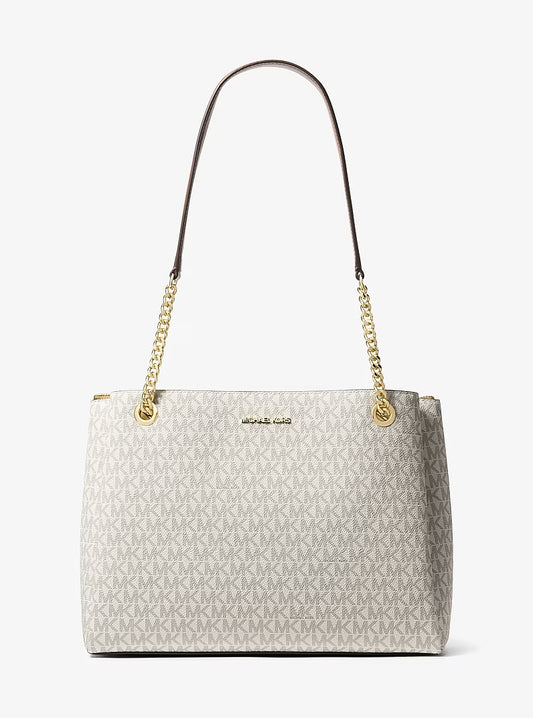 Cartera Michael Kors Tote Soho Signature Logo Vainilla
