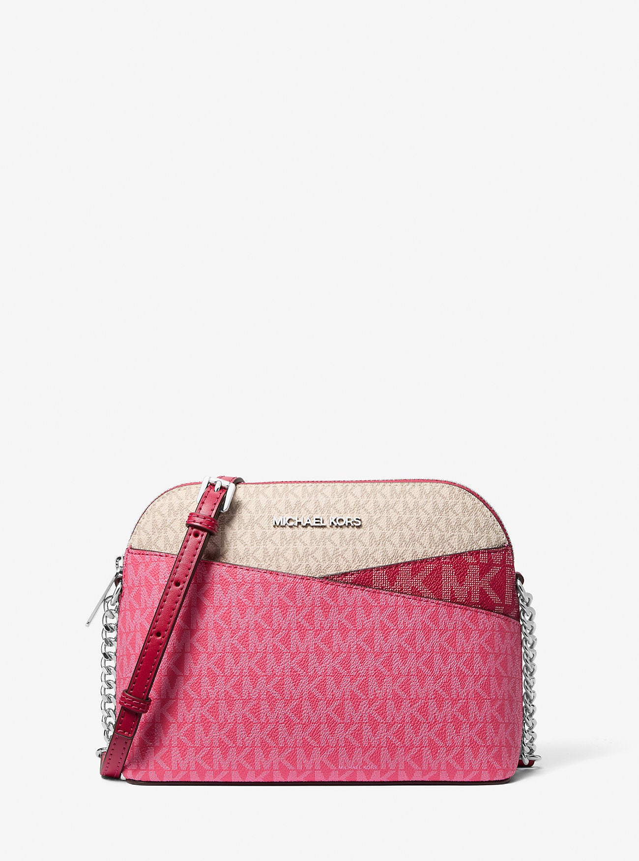 Cartera Michael Kors Dome Color-Block Rosy