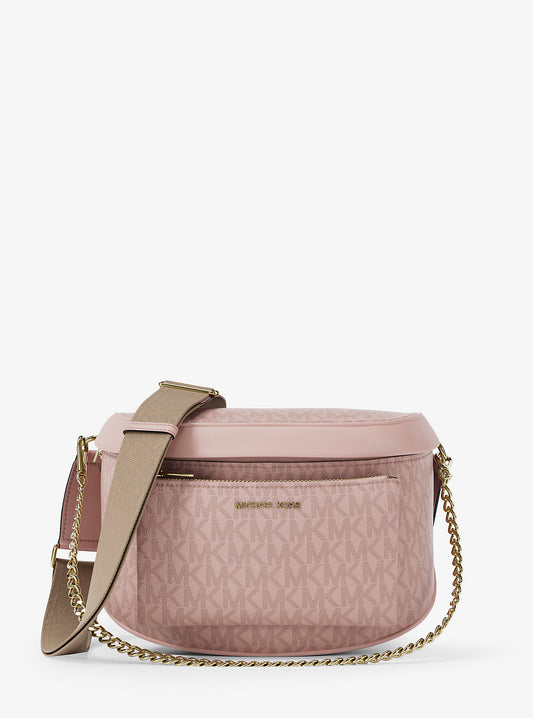 Banano Michael Kors Slater Signature Logo Rosa