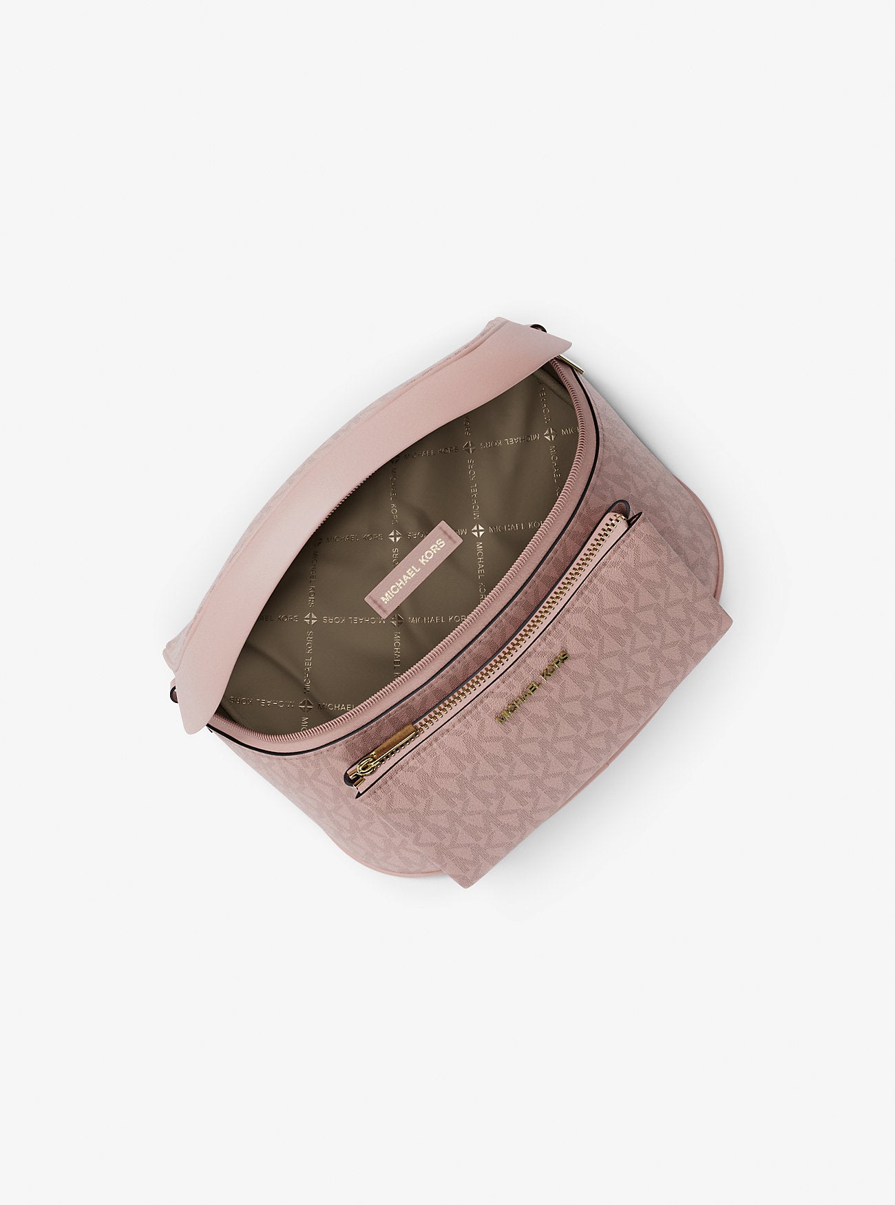 Banano Michael Kors Slater Signature Logo Rosa