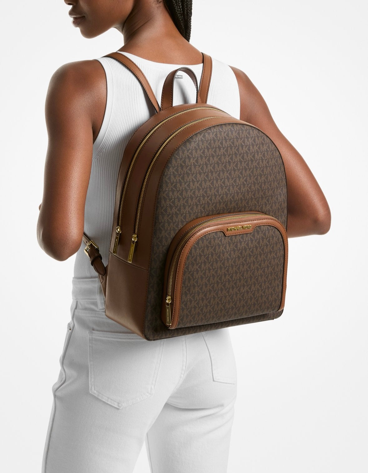 Mochila Michael Kors Jaycee Large Café