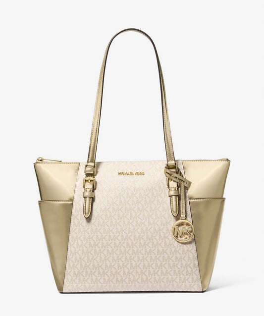 Cartera Michael Kors Charlotte Metallic Gold