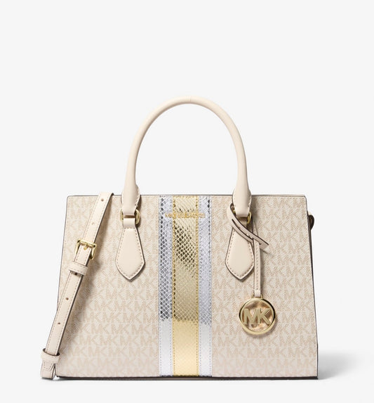Cartera Michael Kors Sheila Satchel Metallic