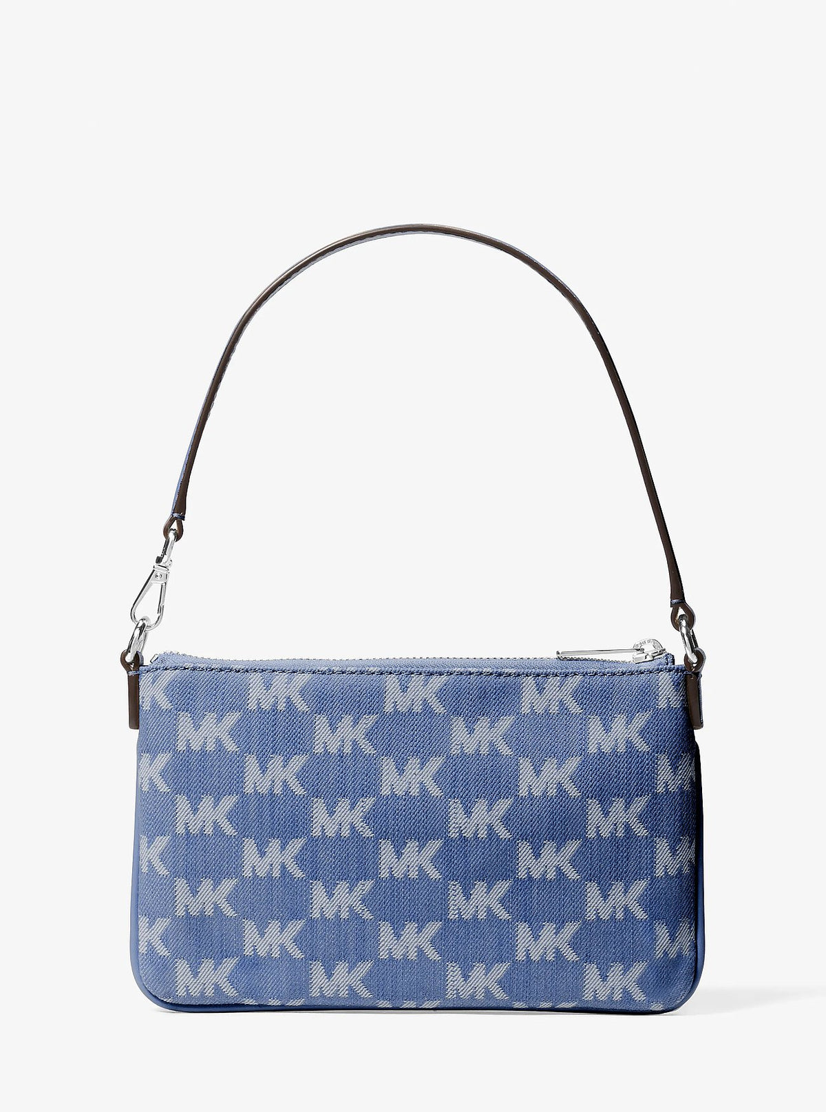 Cartera Michael Kors Wristlet Jet Set Denim Jacquard Blue