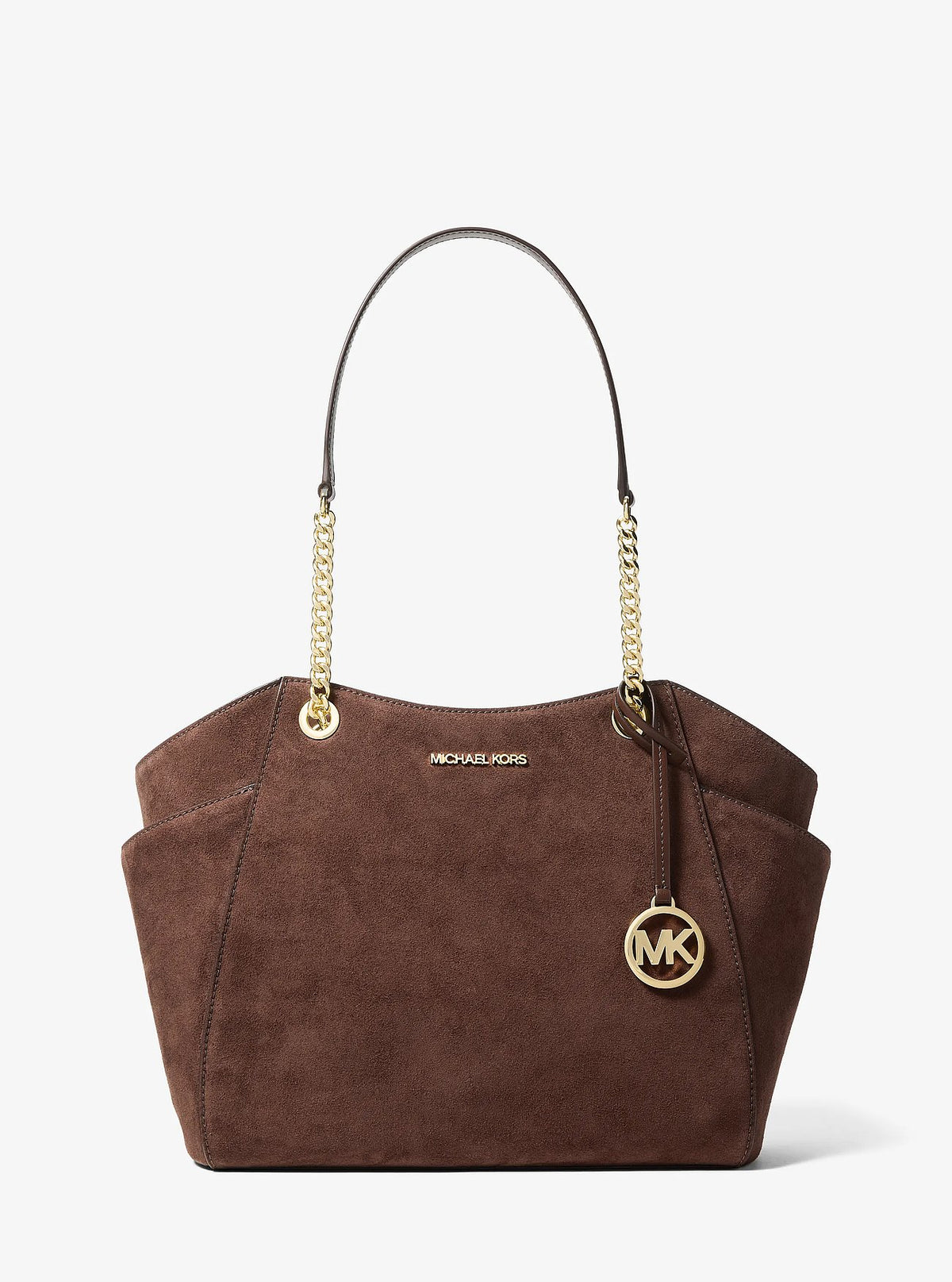 Cartera Michael Kors Signature Suede Chocolate