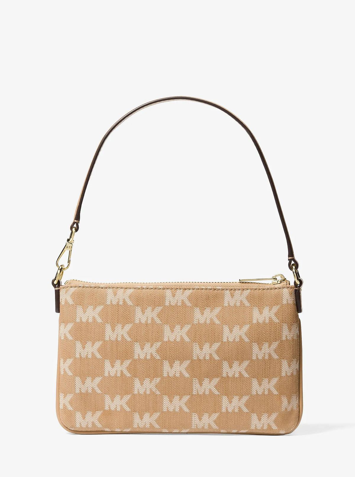 Cartera Michael Kors Wristlet Jet Set Denim Jacquard Sand