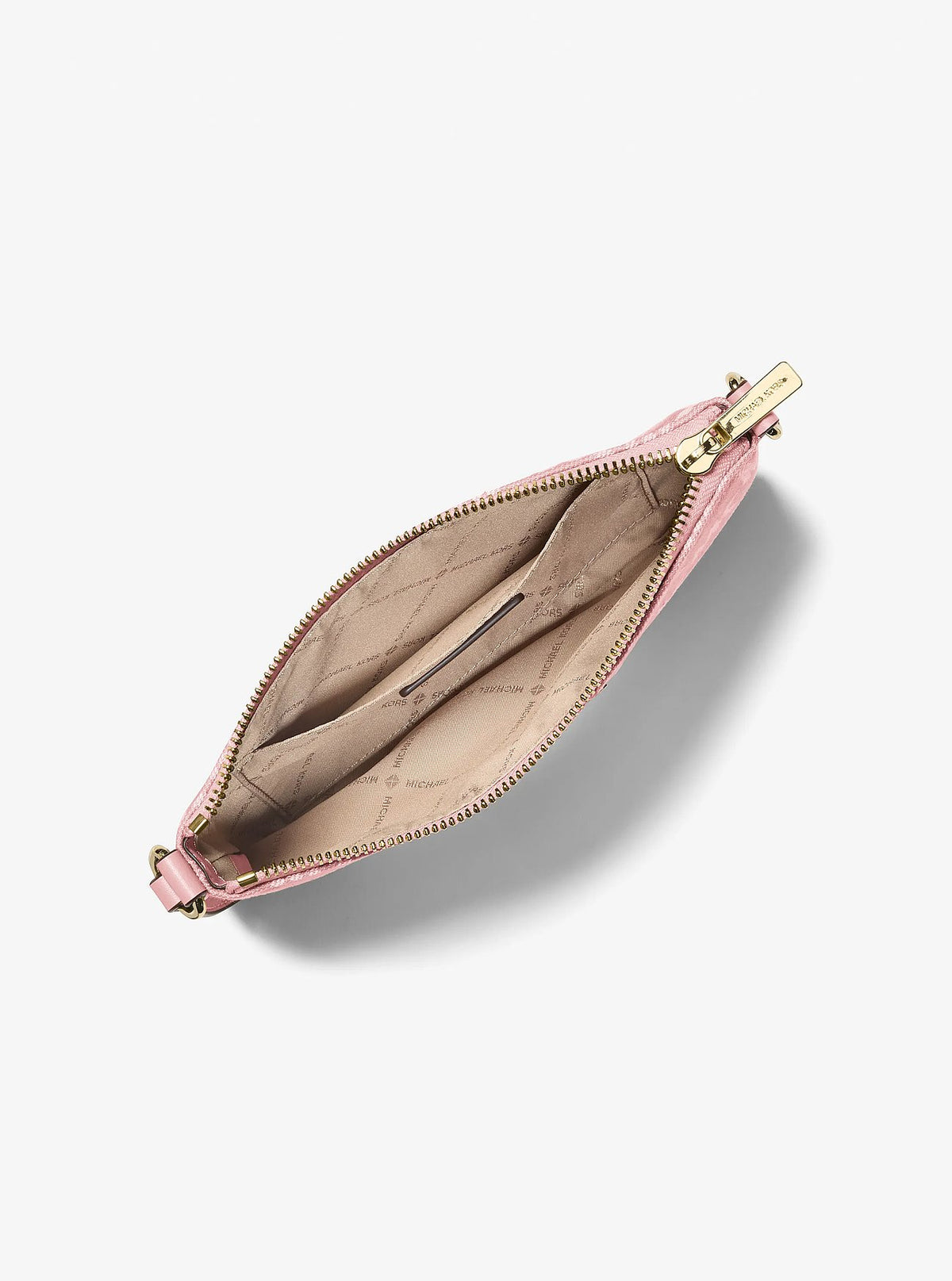 Cartera Michael Kors Wristlet Jet Set Denim Jacquard Rosa