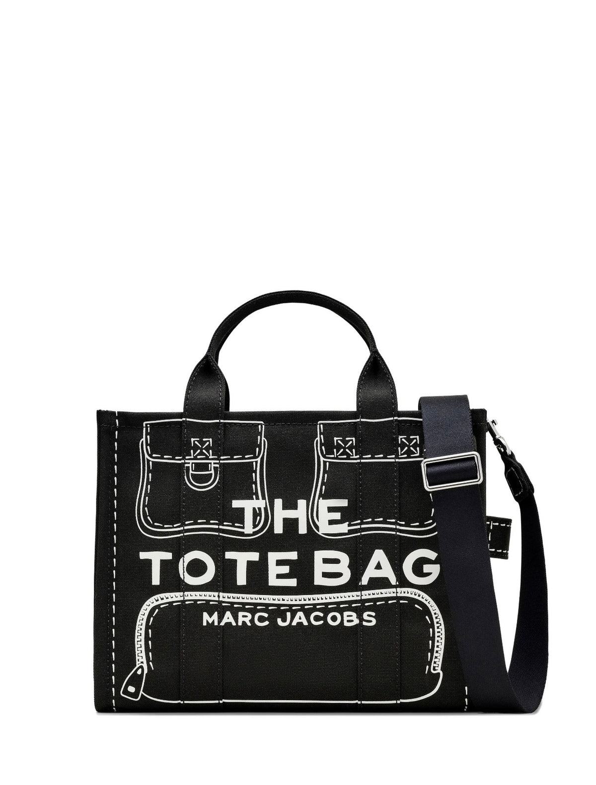 Cartera Marc Jacobs The Trompe L'Oeil Cargo Canvas Tote Bag