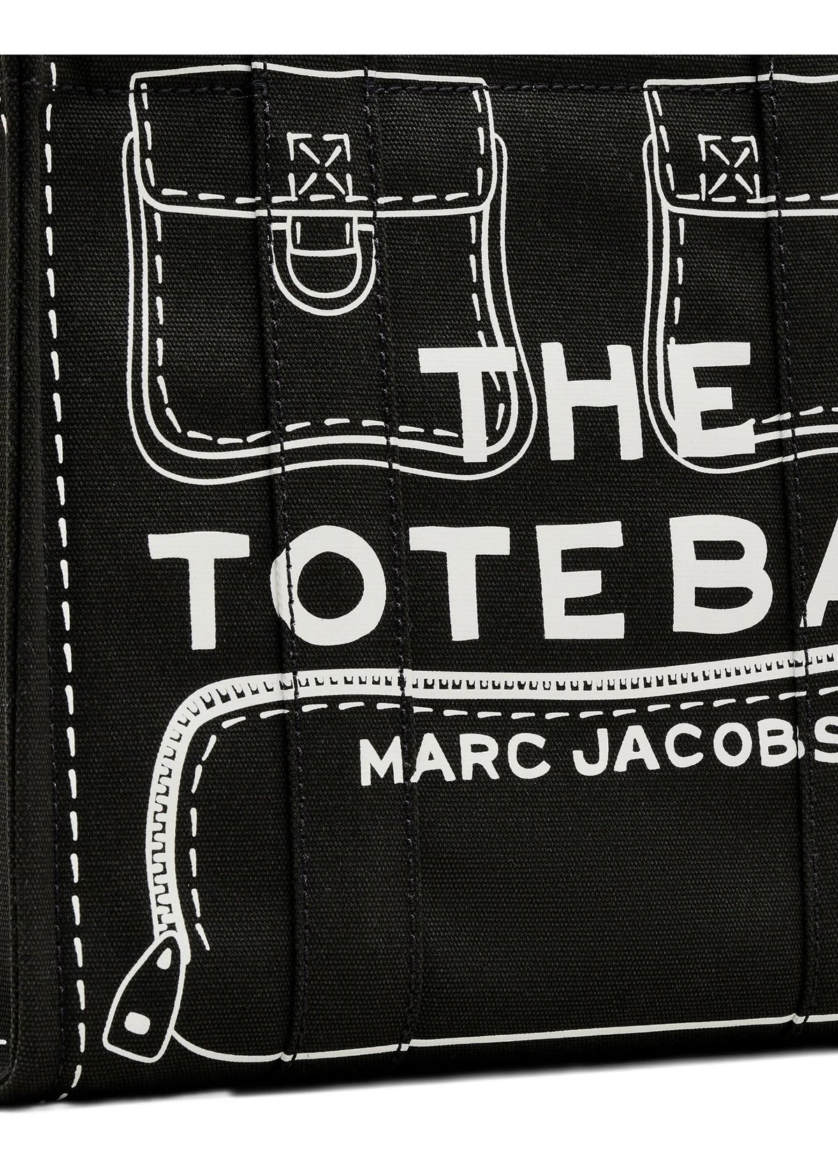 Cartera Marc Jacobs The Trompe L'Oeil Cargo Canvas Tote Bag