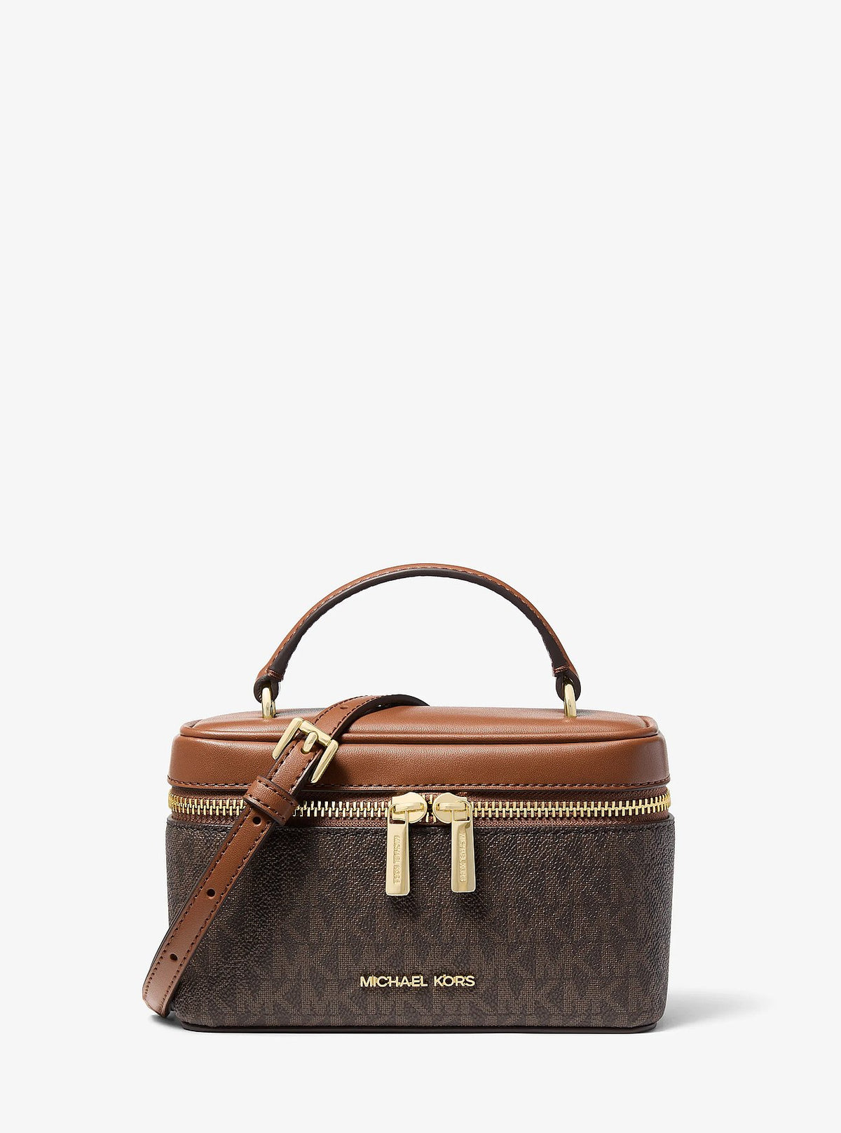 Cartera Michael Kors Vivi Small Vanity Signature Brown