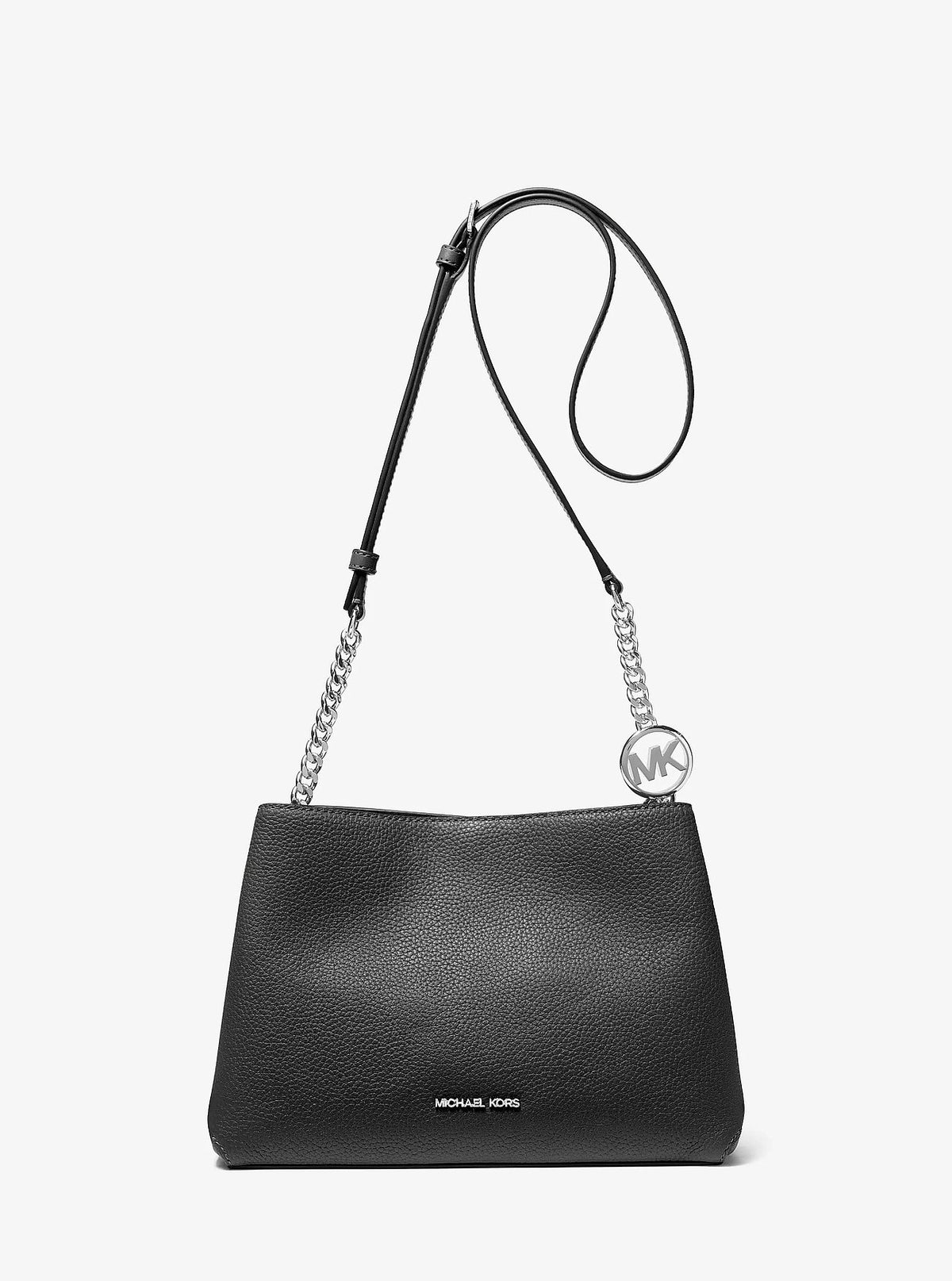 Cartera Michael Kors Christina Pebbled Leather Black