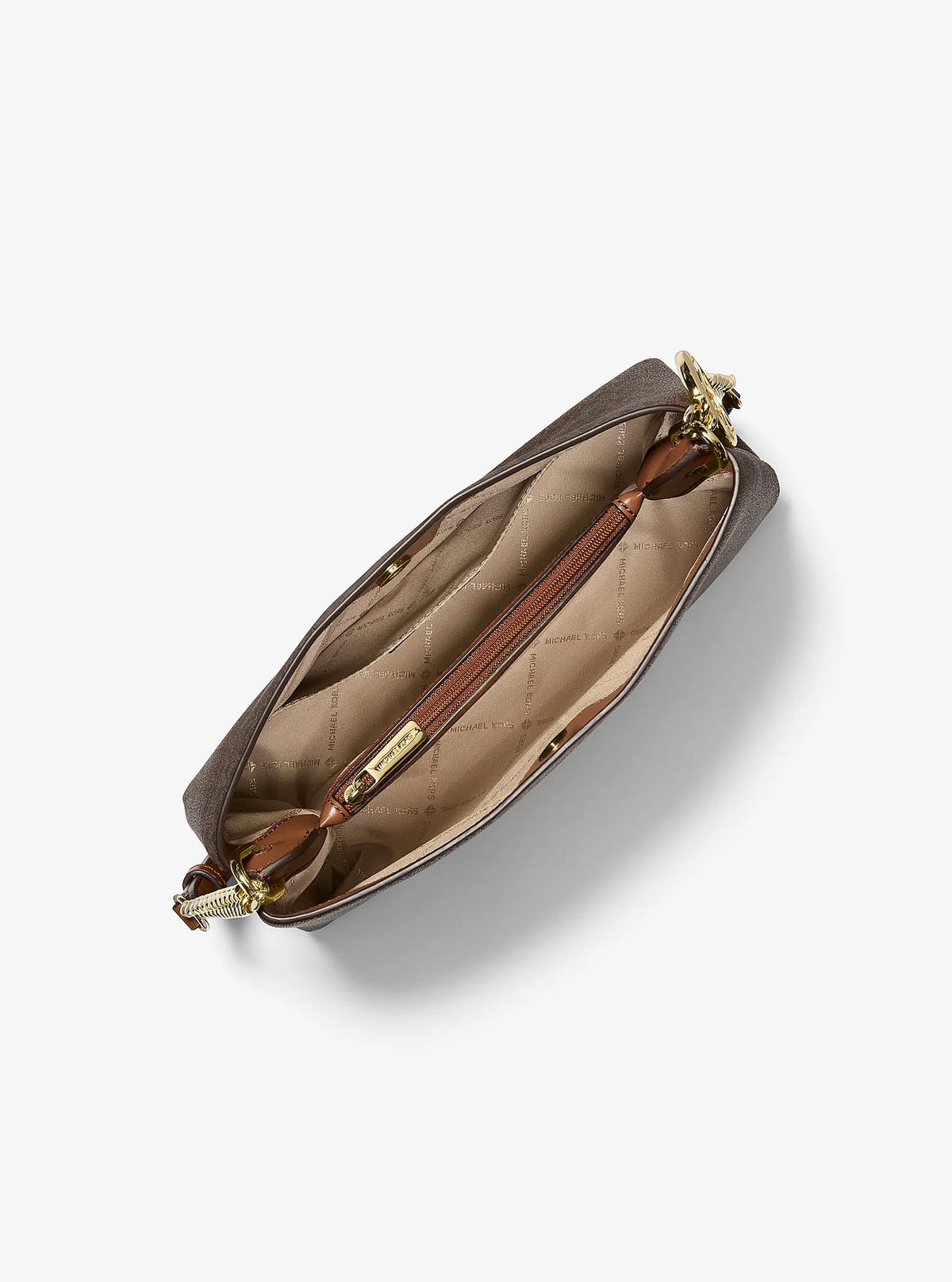 Cartera Michael Kors Christina Signature Logo Brown
