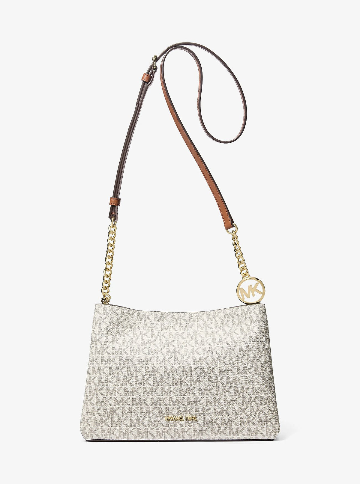 Cartera Michael Kors Christina Signature Logo Vainilla