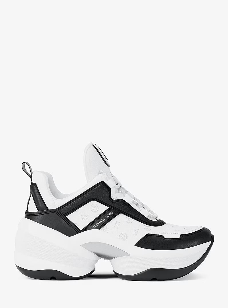 Zapatillas Michael Kors Olympia Logo Debossed Trainer
