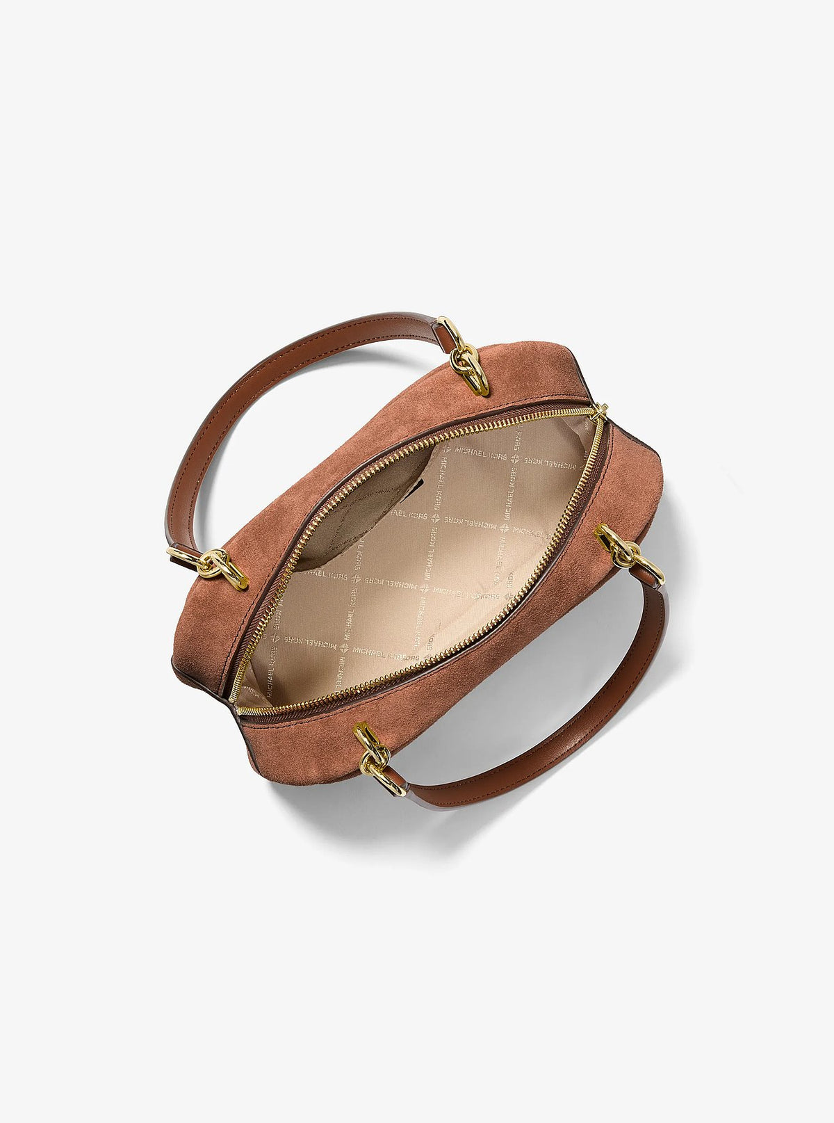 Cartera Michael Kors Cecily Suede Marrón