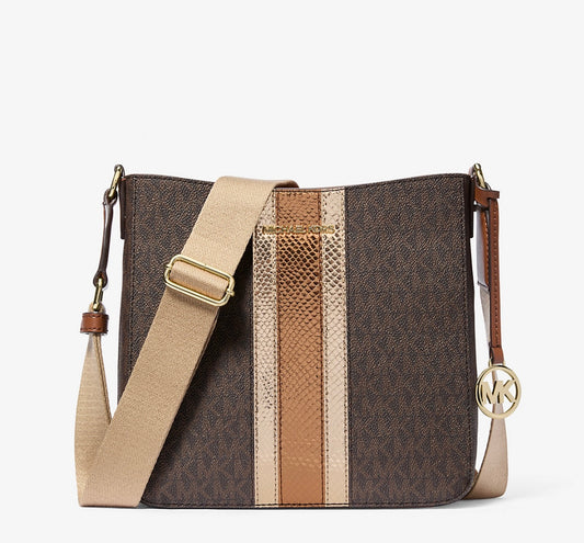 Cartera Michael Kors Metallic Messenger