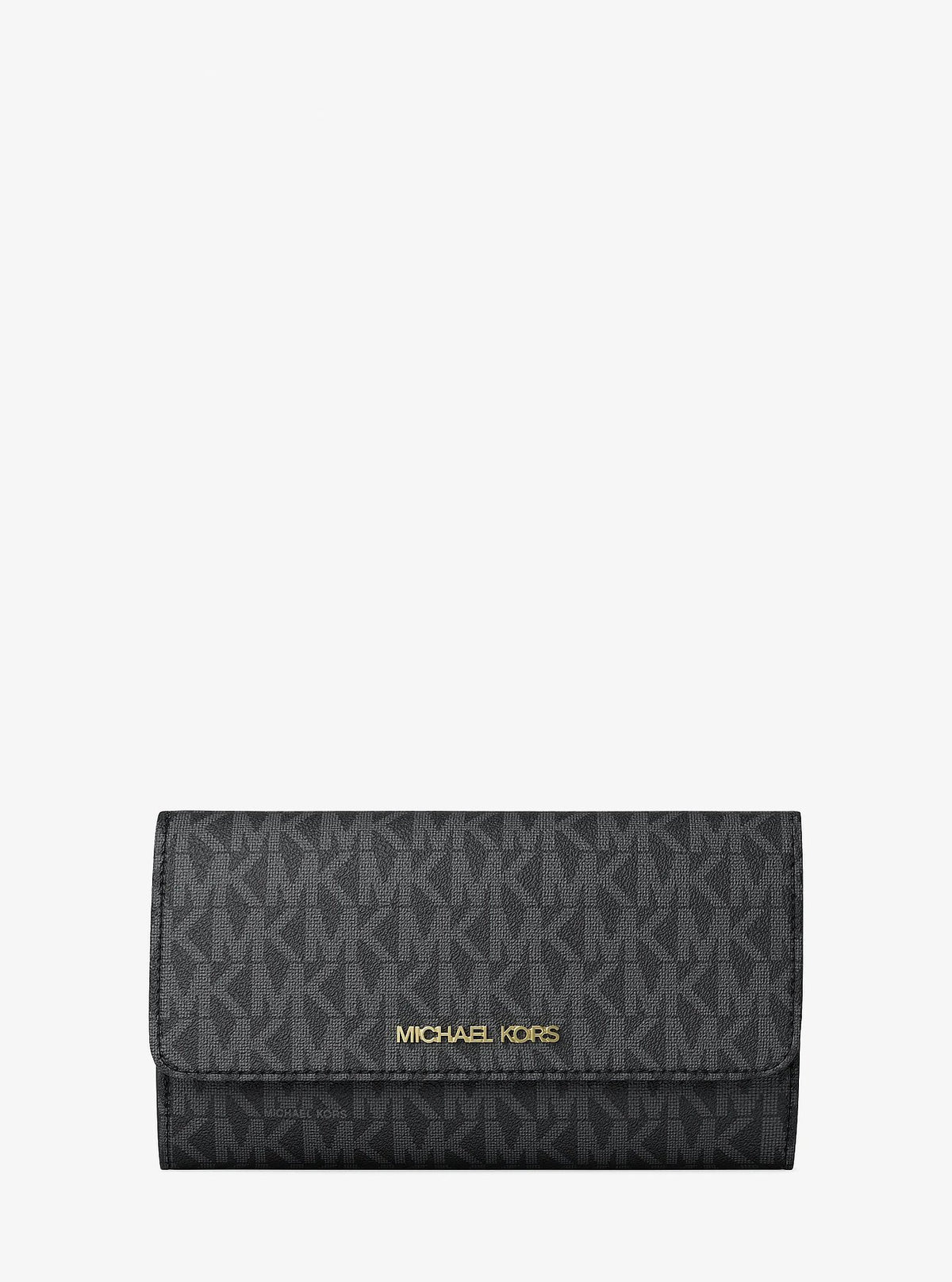 Billetera Michael Kors Tri-Fold Logo Signature Black