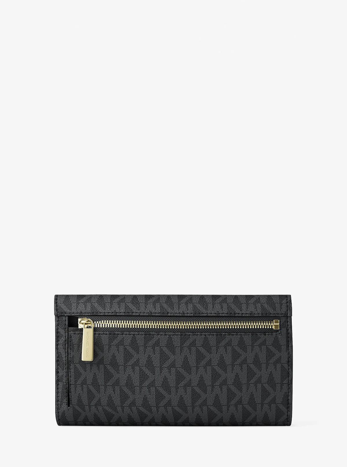Billetera Michael Kors Tri-Fold Logo Signature Black