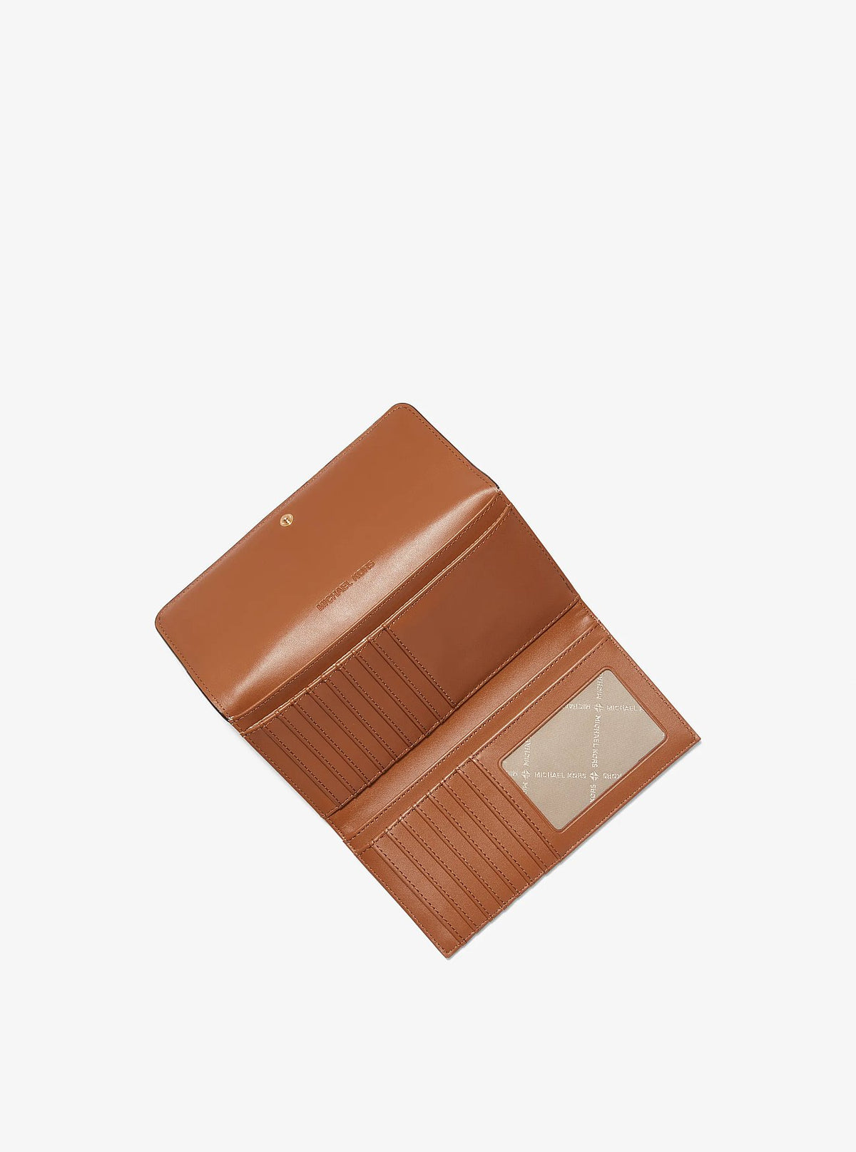 Billetera Michael Kors Tri-Fold Logo Signature Vainilla