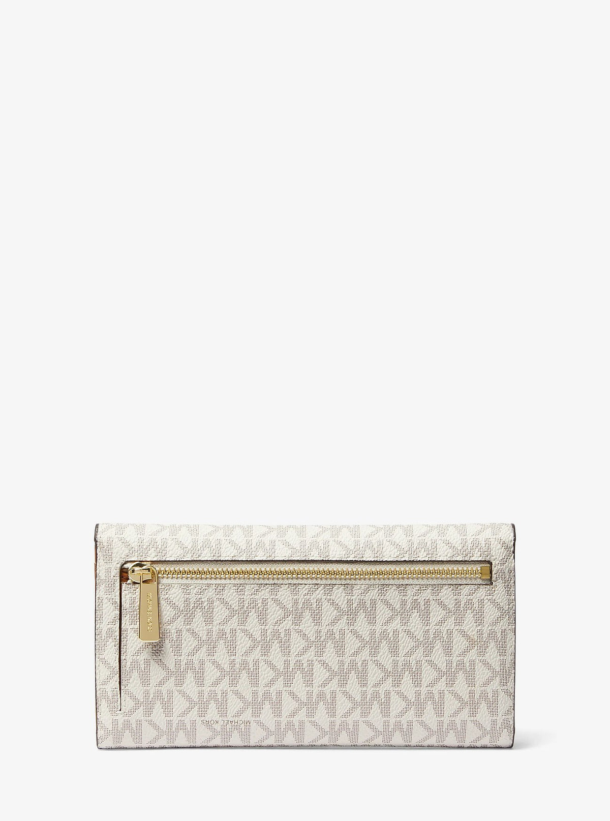 Billetera Michael Kors Tri-Fold Logo Signature Vainilla