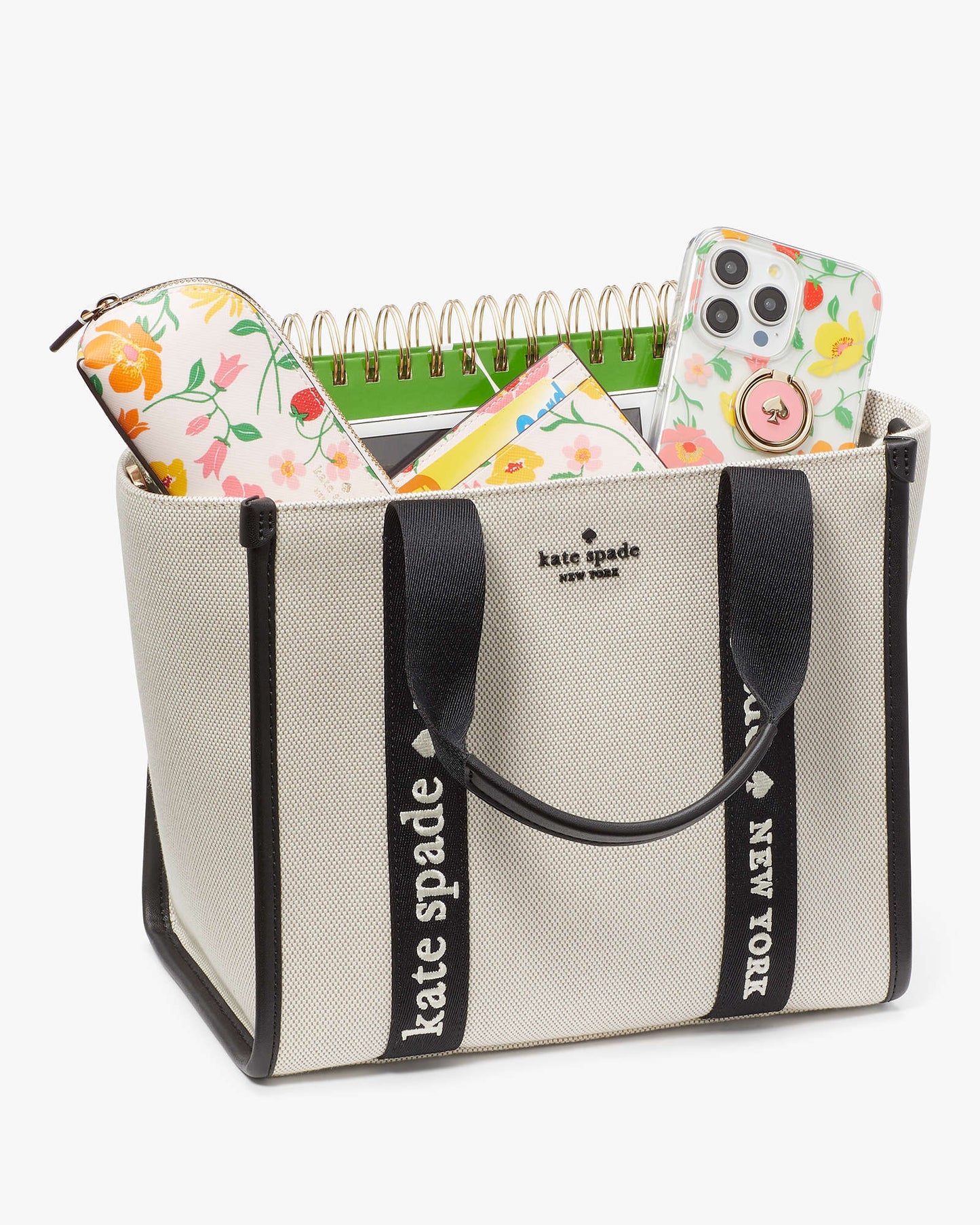 Cartera Kate Spade Small Tote Kip Canvas
