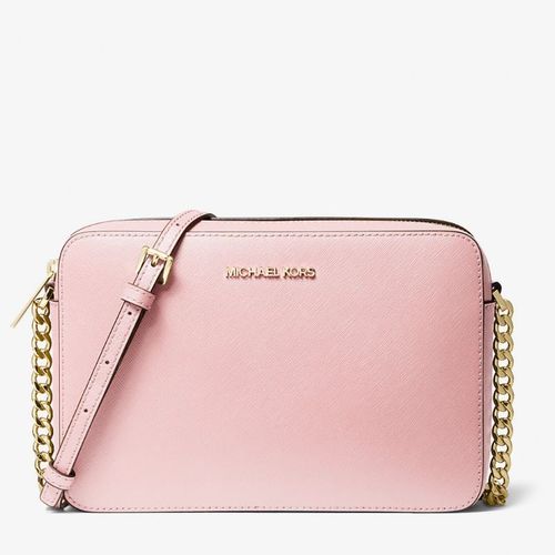 Cartera Michael Kors Clasica Jet Set Saffiano Rosa