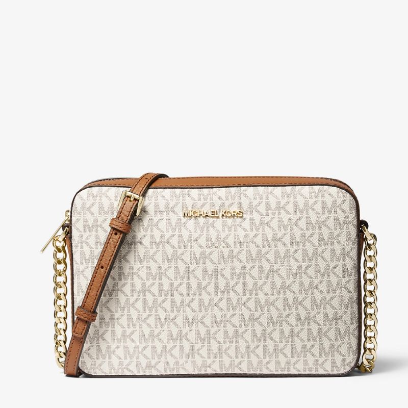 Cartera Michael Kors Clasica Jet Set Vainilla
