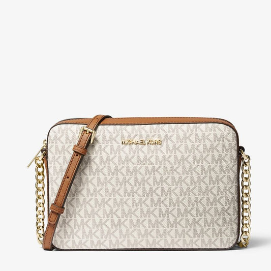 Cartera Michael Kors Clasica Jet Set Vainilla