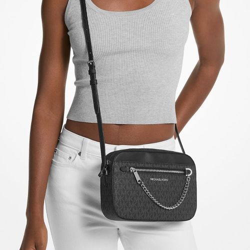 Cartera Michael Kors Jet Set Logo Black