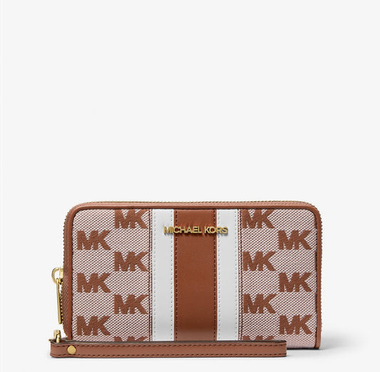 Billetera Michael Kors Jacquard Café