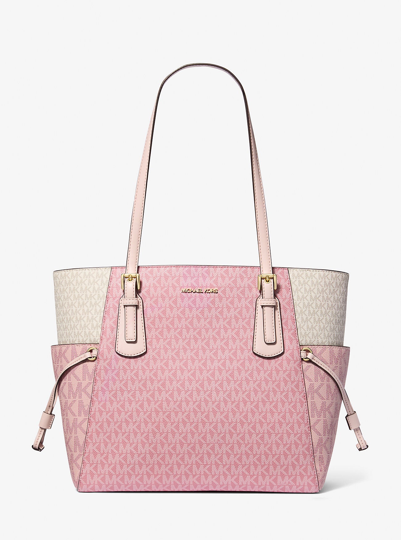 Cartera Michael Kors Tote Voyager Multicolor Rosa