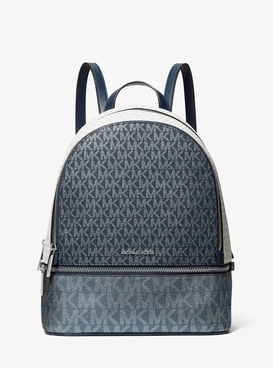 Mochila Michael Kors Rhea Metallic Navy Blue
