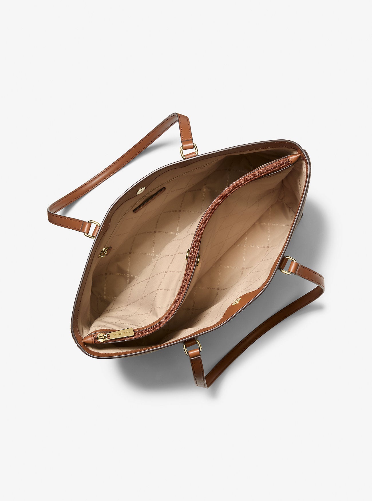 Cartera Michael Kors Tote Two-Tone Café