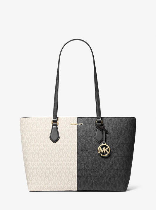 Cartera Michael Kors Tote Two-Tone Black