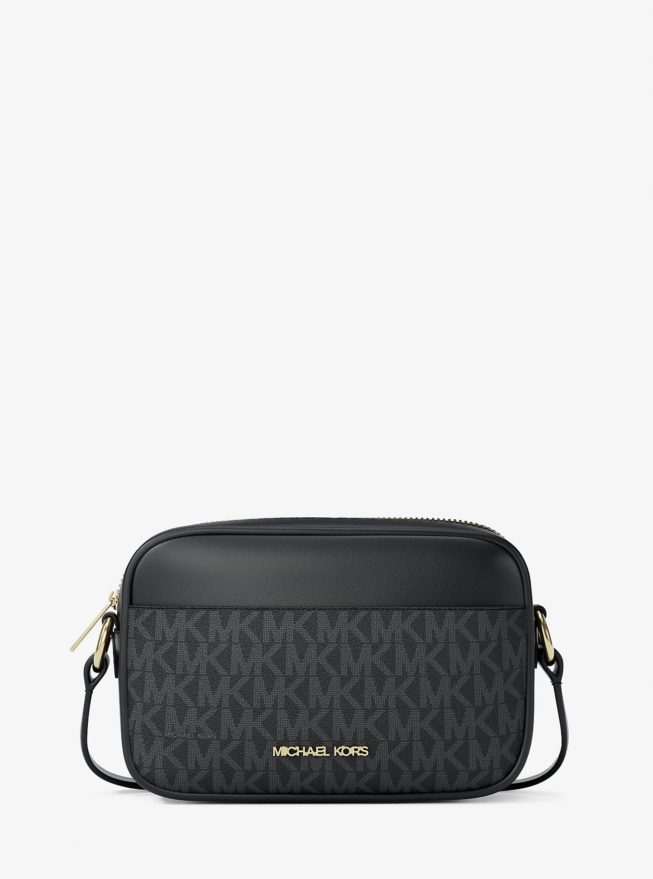Cartera Michael Kors Jet Set Camera Black Monograma